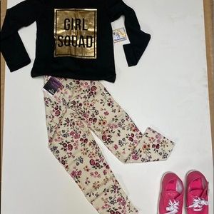 Jordache girls pants, shirt and shoes